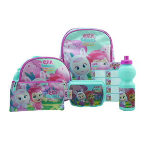 ست 6 در 1 کوله پشتی 40 سانتی Cry Babies مدل Promotion Items 6 in 1 - Cry Babies _کوله پشتی